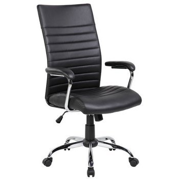 Кресло руководителя Riva Chair 8234 Черная эко-кожа